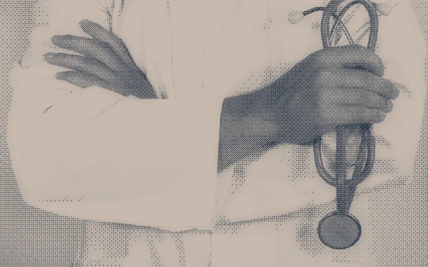 Doctor holding a stethoscope